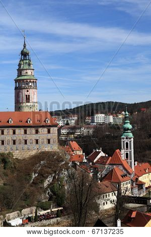 Landscape Of Cesky Krumlov Castle