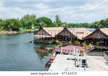 Kanchanaburi, Thailand - May 23, 2014:view Over River Kwai, Kanchanaburi Province, Thailand.