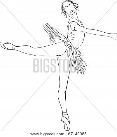 Silhouette of dancer