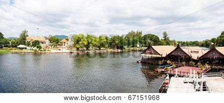 Kanchanaburi, Thailand - May 23, 2014:view Over River Kwai, Kanchanaburi Province, Thailand.
