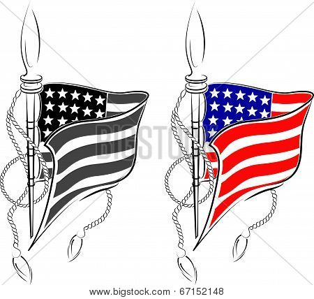 american flag in 2 interpretation