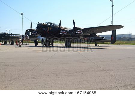 One Of Only Two Flying In The World Lancaster And Crew