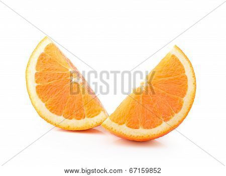Orange Slice Isolated On Nwhite Background