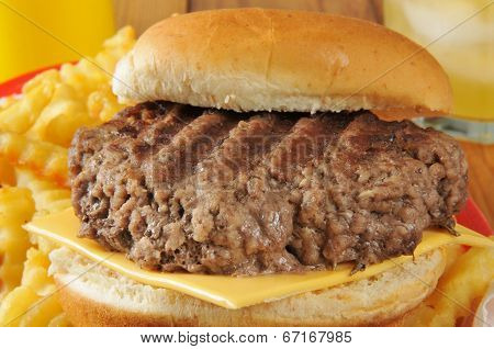 Cheeseburger Closeup