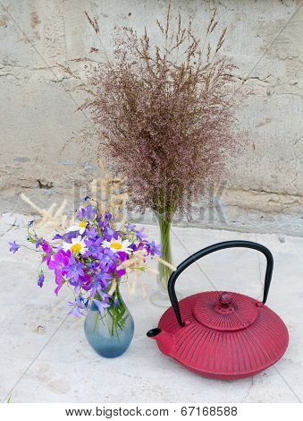 Still Life Bouquet With Wild Flowers