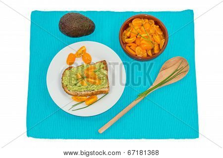 Avocado With Tomato On Toast