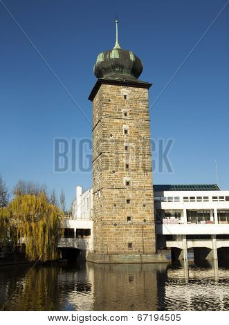 Gothic Water Tower In Prague