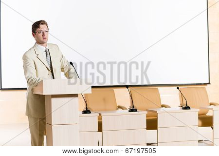 male speaker