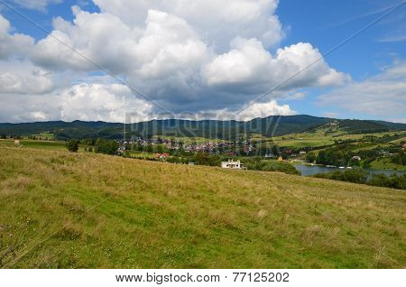 View of the mountain village