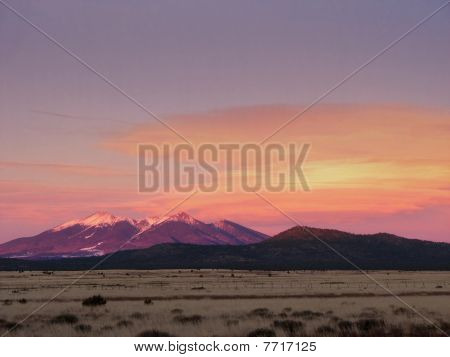 샌 프란 시스 코 봉우리에 alpenglow