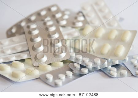 Blister Packs Of Medicines And Pills