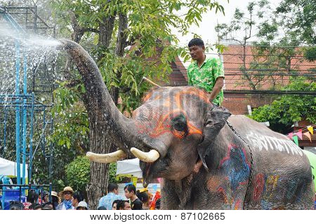 Songkarn festival in Thailand 2014