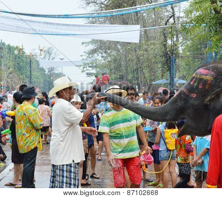 Songkarn festival in Thailand 2014