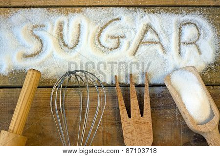 A Sugar Word With Background