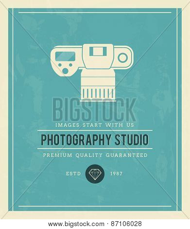 Vintage Poster For Photography Studio