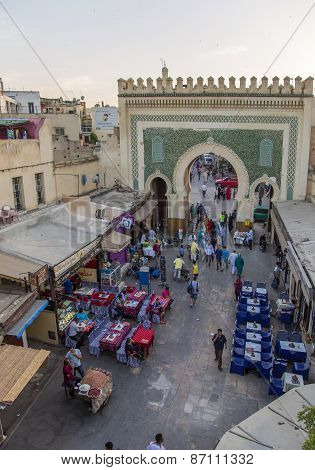 Bab Bou Jeloud Gate (blue Gate) In Fez, Morocco