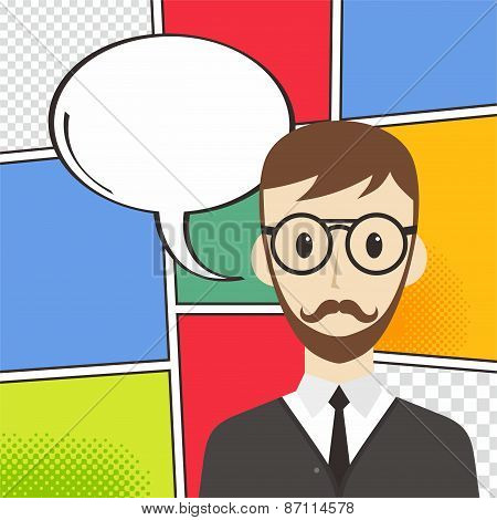 comic book theme cartoon template