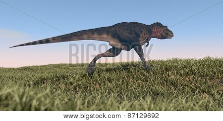 running tarbosaurus