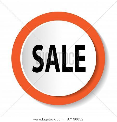 Vector icon with the word SALE