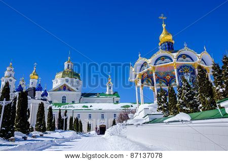 Pochaev lavra.  View from holy gate.