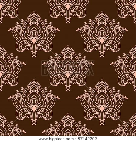 Vintage persian styled floral seamless pattern