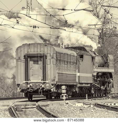 Retro Steam Train.