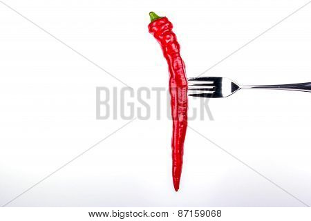 Pepper On A Fork