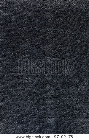 Close Up Of Fine Black Silk Textile