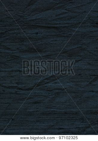 Close Up Of Fine Black Silk Textile