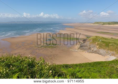 Broughton Bay the Gower peninsula South Wales UK near Rhossili beach in the Bristol Channel