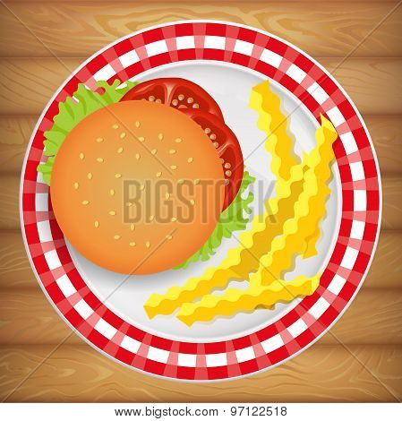Burger & French Fry