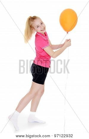 Stylish teenage girl