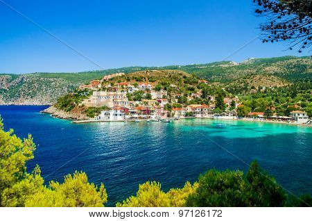 Assos On The Island Of Kefalonia In Greece