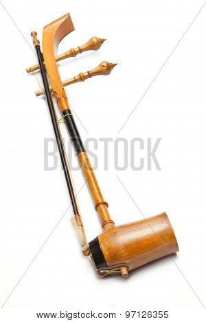 Treble Fiddle Or Soprano Sounded String Thai Music Instrument