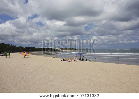 Overview Of Kuta Beach