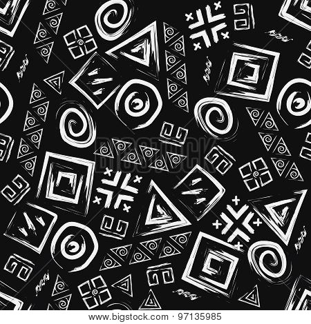 Tribal Seamless Pattern. Ethnic Vector Background
