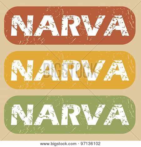 Vintage Narva stamp set