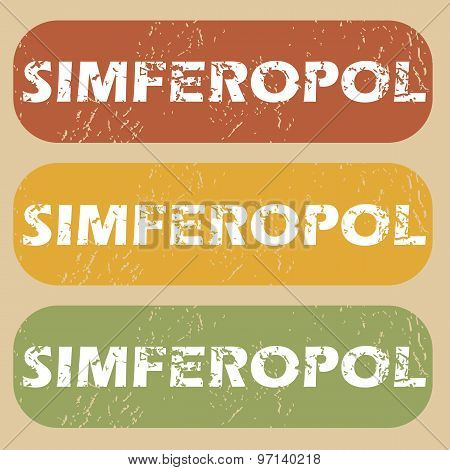 Vintage Simferopol stamp set