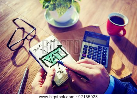 Value Added Tax VAT Finance Taxation Accounting Concept