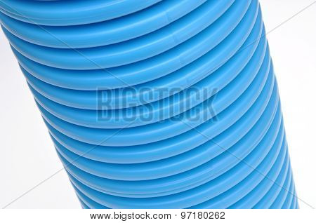 Blue curvilinear tubes