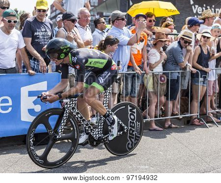 The Cyclist Pierre-luc Perichon - Tour De France 2015