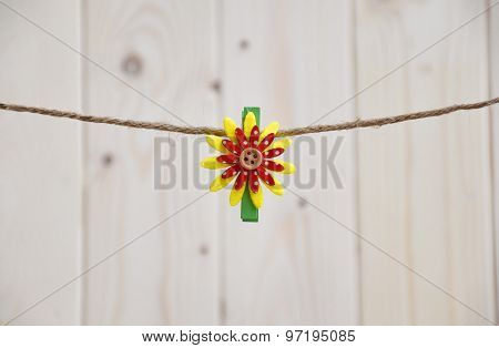 Fantasy wooden clips, clothespin