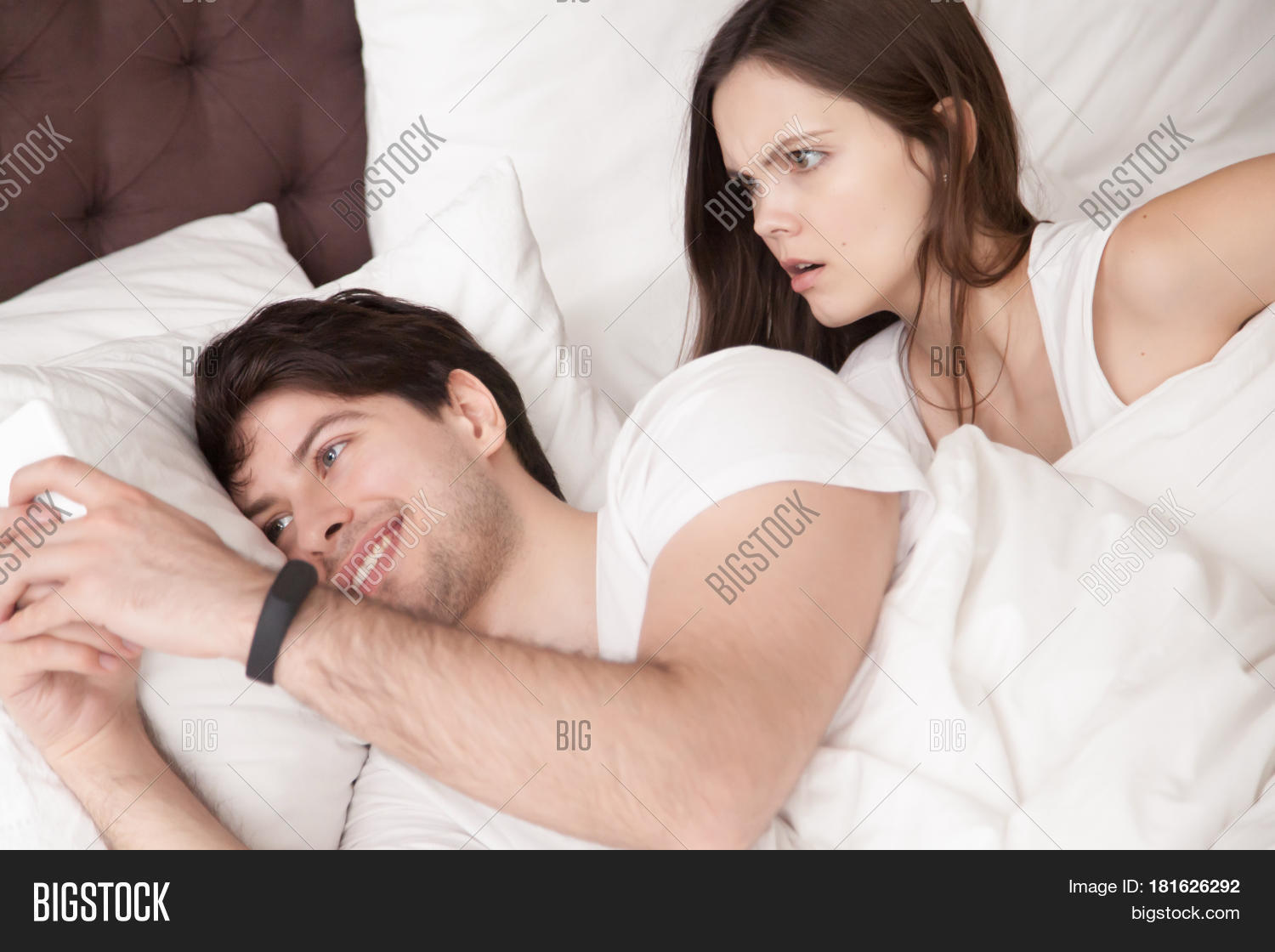 husband caught her wife