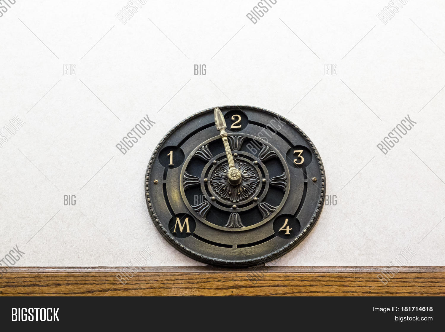 Retro Elevator Dial On Image & Photo (Free Trial) | Bigstock