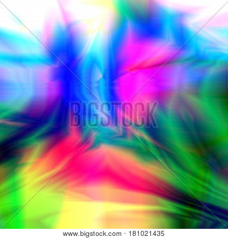 Colorful abstract glitched background for designs. Digital image data distortion with gradient