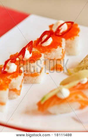 Sushi sul tavolo