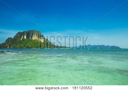 Tropical Beach And Island In Andaman Sea, Thailand