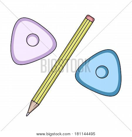 Pencil and sewing wash.Sewing or tailoring tools kit single icon in cartoon style vector symbol stock web illustration.