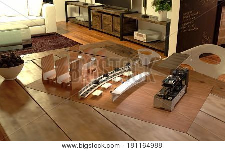 Restaurant Augmented 3D Reality Interior Design Kitchen
