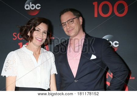 LOS ANGELES - APR 8:  Melissa Merwin, Joshua Malina at the 
